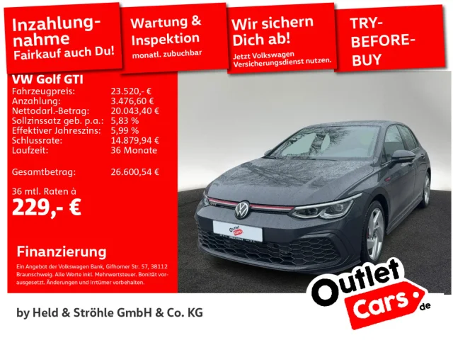 Volkswagen Golf GTI 2.0 TSI DSG LED+ NAVI PDC VIRTUAL APP