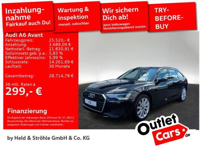 Audi A6 Avant 40 TDI Quattro 19 ACC LED NAVI+ PDC SHZ