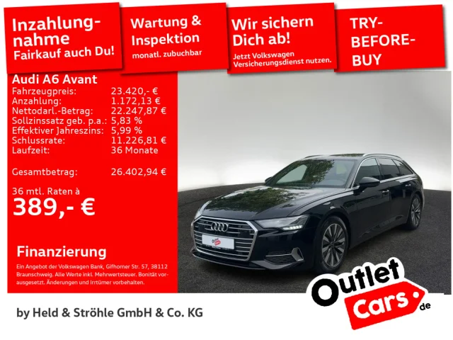 Audi A6 Avant Sport 40 TDI Qu ACC AHK-VORB. LED NAVI