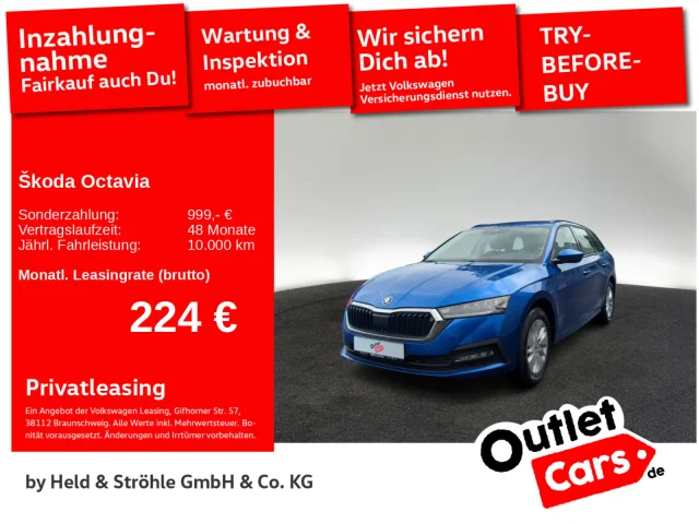 Škoda Octavia Combi Ambition 2.0 TDI AHK LED NAV KAM