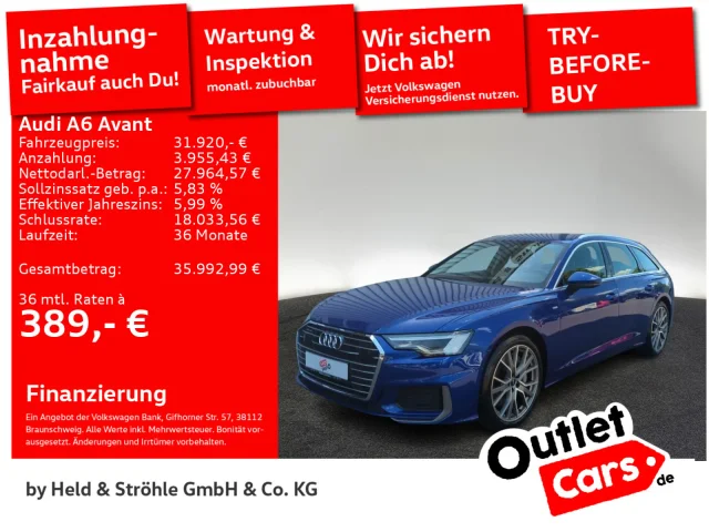Audi A6 Avant S-Line 50 TFSI E Qu ACC B&O MATRIX KAM