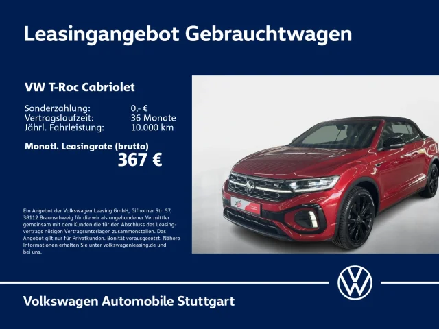 Volkswagen T-Roc Cabriolet R-Line 1.5 TSI DSG Navi Kamera ACC