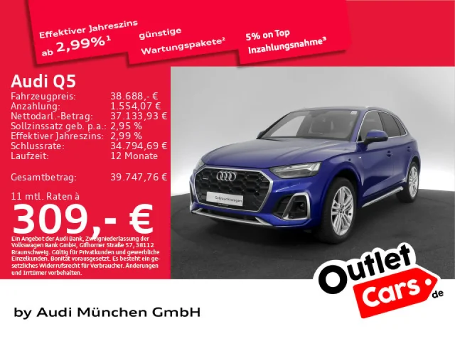 Audi Q5 55 TFSI E Qu. S Tronic S Line AHK/Virtual/Matrix/Navi+