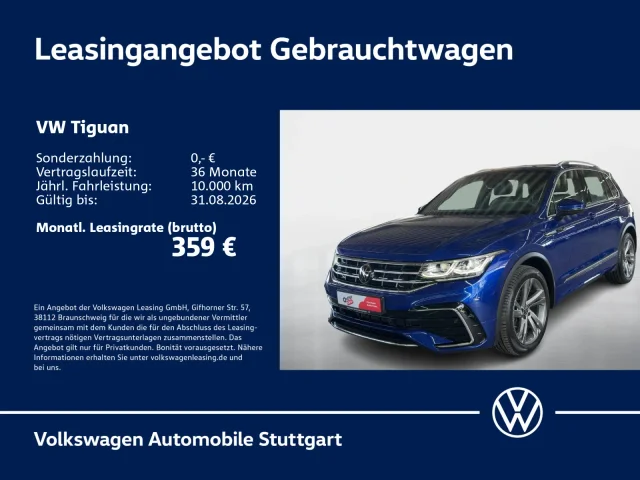 Volkswagen Tiguan R-Line 2.0 TDI DSG Navi AHK ACC LED SHZ