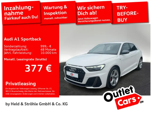Audi A1 Sportback S-Line 40 TFSI LED NAVI+ SHZ