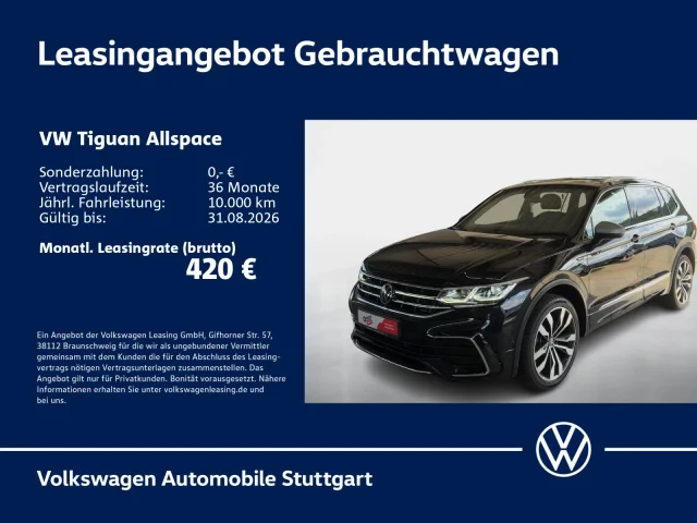 Volkswagen Tiguan Allspace R-Line 2.0 TSI DSG Navi Kamera Pano AHK LED