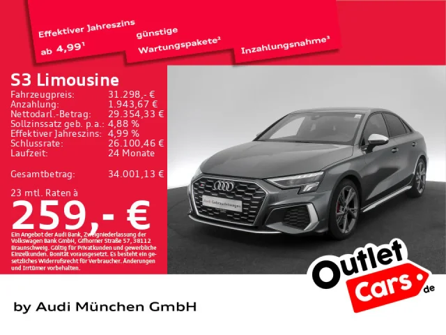 Audi S3 Limousine TFSI S Tronic Virtual+/Navi+/ACC