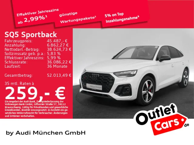 Audi SQ5 Sportback TDI Tiptr. StdHzg/HuD/Matrix