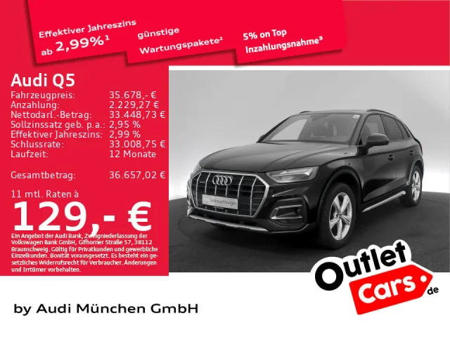 Audi Q5 45 TFSI Qu. S Tronic S Line Pano/AHK/LED/Virtual+/ACC/Kamera/Navi+