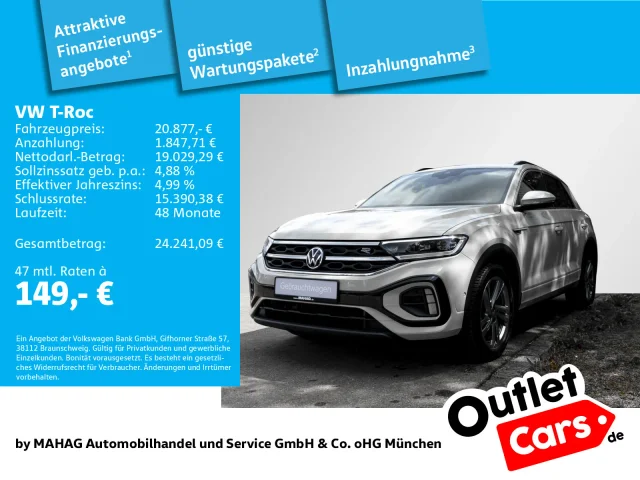 Volkswagen T-ROC R-Line 1.0 TSI LED+ ParkAssist App 6-Gang