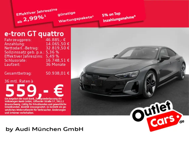 Audi E-tron GT Qu. Pano/B&O/HuD/Matrix/Allradlenkung
