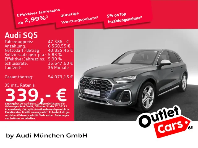 Audi SQ5 TDI Tiptr. Pano/Luftfed./AHK/ACC/Virtual