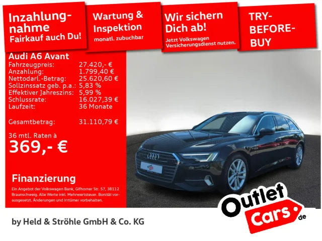 Audi A6 Avant Sport 40 TDI S Tronic MATRIX EL-HECKKL