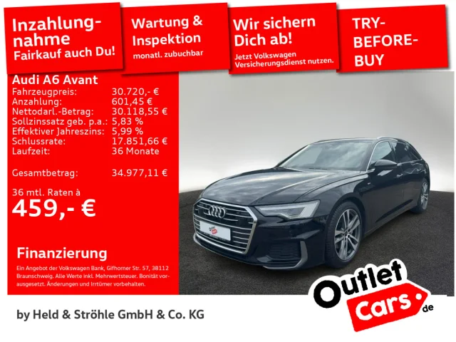 Audi A6 Avant S-Line 45 TFSI Quattro B&O KAM MATRIX
