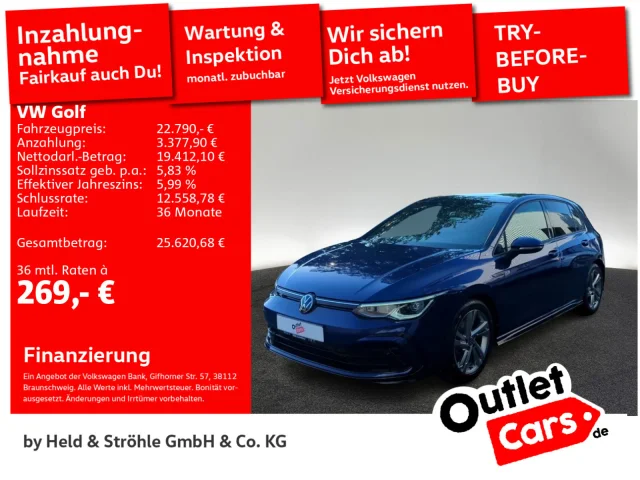 Volkswagen Golf 8 R-Line 1.5 TSI PANO IQ-LED NAV HARMAN PDC