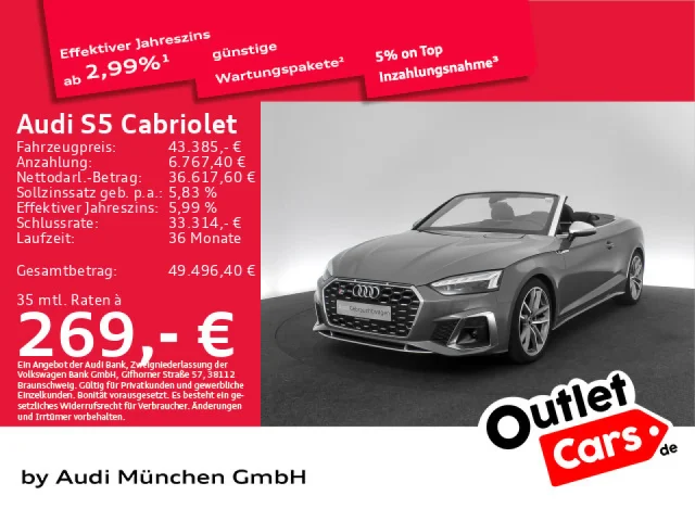 Audi S5 Cabriolet TFSI Tiptr. Virtual+/Matrix/Kamera
