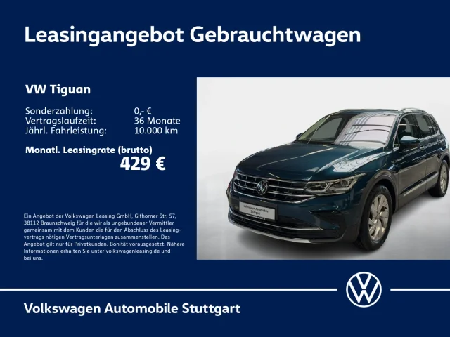 Volkswagen Tiguan Elegance 1.5 TSI DSG Navi Kamera ACC LED
