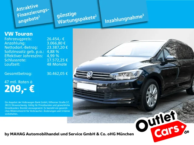 Volkswagen Touran Comfortline 1.5 TSI 7Sitzer LED Navi Pano AHK Standhz ParkPilot