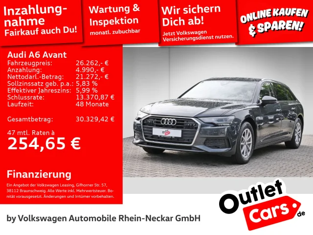 Audi A6 Avant 40 TDI S-tronic LED Kamera Akustik ACC Uvm