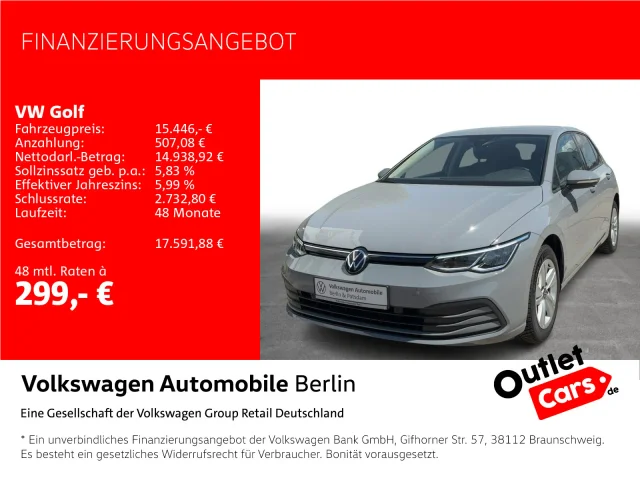 Volkswagen Golf VIII 1.0 TSI Life Navi LED SHZ ACC PDC