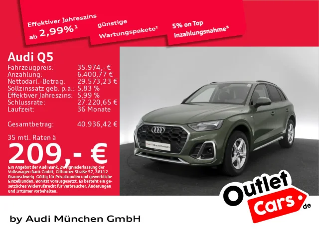 Audi Q5 40 TDI Qu. S Tronic S Line AHK/Virtual+/Navi+/Kamera