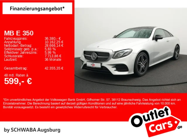 Mercedes-Benz E 350 D AMG Line *StdHz*PANO*AHK*LED*NAVI*LEDER*