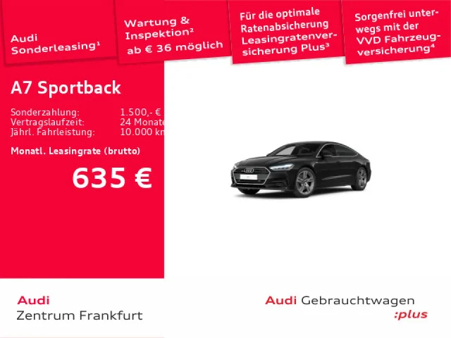 Audi A7 Sportback 55 TFSI Quattro S Tronic S Line LED Navi Panorama DAB