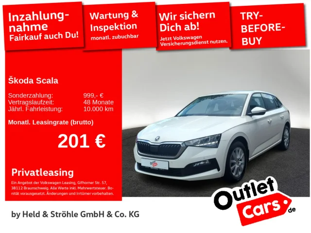 Škoda Scala Ambition 1.0 TSI LED NAV PDC SHZ APP DAB+