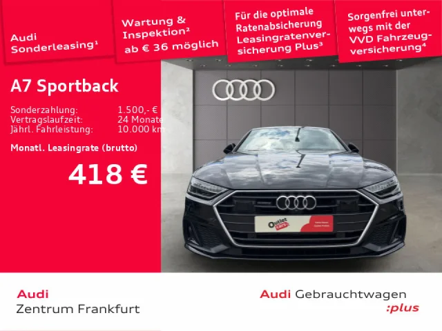 Audi A7 Sportback 50 TFSI E Quattro S Tronic S Line HD Matrix-LED B&O Navi