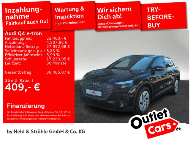 Audi Q4 45 E-tron Quattro KAM LED NAVI+ SHZ VIRTUAL