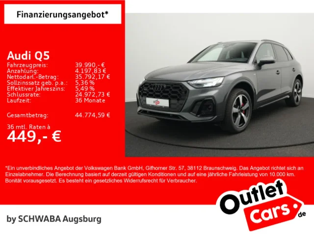 Audi Q5 50 TDI Qu. *2x S Line*Opt.schw*PANO*AHK*20"*