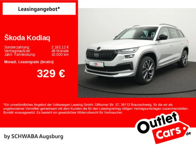 Škoda Kodiaq Sportline 2.0TDI 4x4 DSG PANO*AHK*KAM*20"