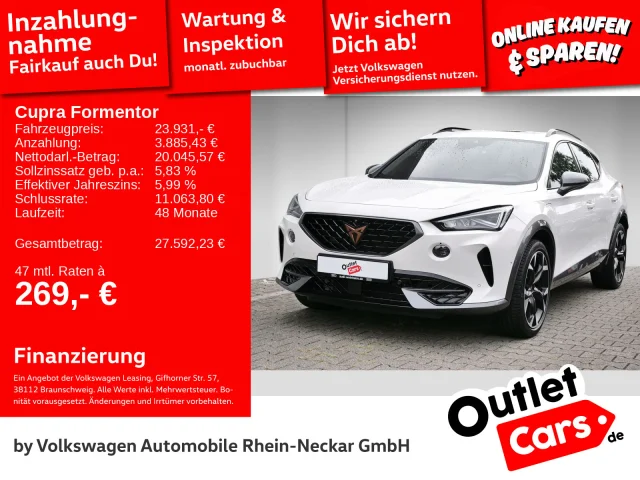 Cupra Formentor 1.4 E-Hybrid Pano LED Automatik Navi UVM