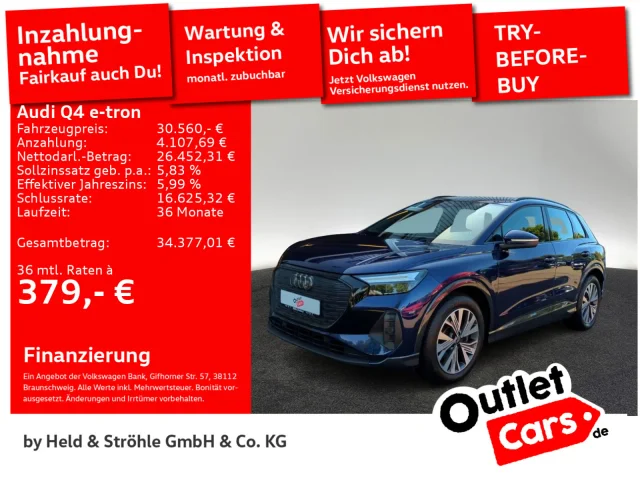 Audi Q4 40 E-tron AHK BLACK LED NAVI+ SHZ VIRTUAL