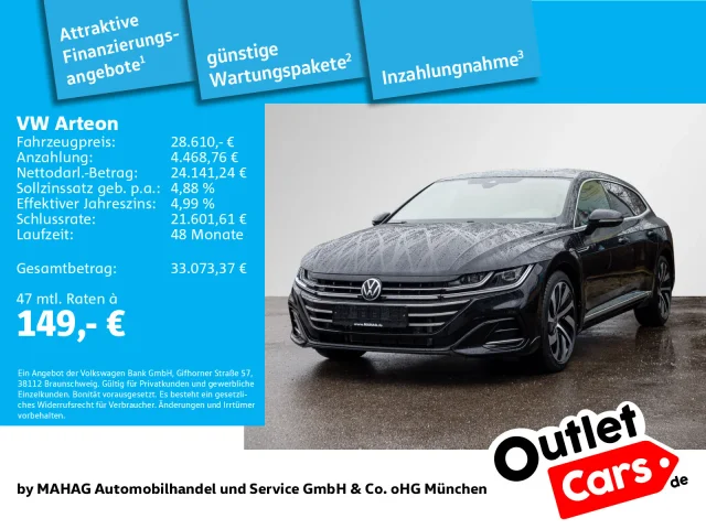 Volkswagen Arteon SB 2.0 TSI R-Line LEDER NaviPro IQ.LIGHT AHK 360° EasyOpen ACC 19"