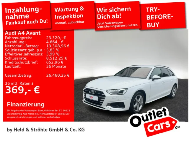 Audi A4 Avant Advanced 40 TDI ACC AHK HuD MATRIX VIRT