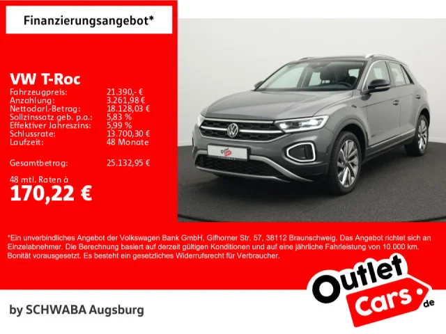 Volkswagen T-Roc Style 1.5 TSI DSG *AHK*ACC*NAV*ab 169,-€