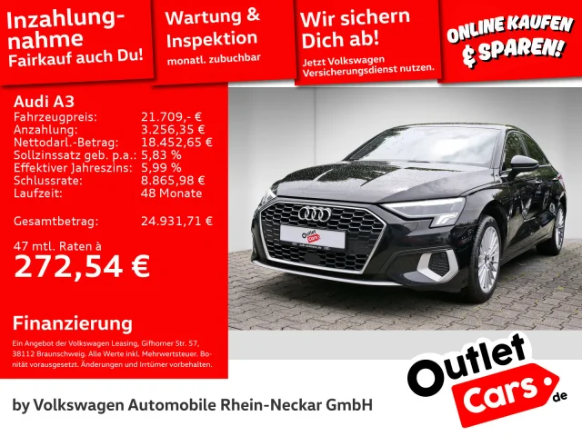 Audi A3 Lim 35 TDI Adv LED AHK B&OAudi Connect UVM