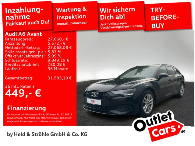 Audi A6 Avant Sport 40 TDI Qu. S Tronic AHK NAV+ KAM