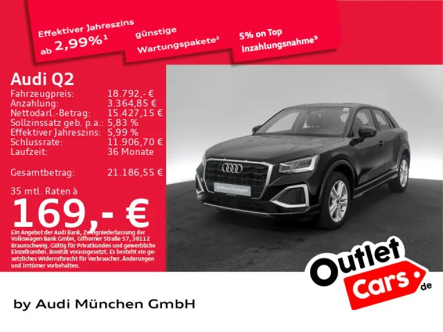 Audi Q2 30 TFSI Advanced Navi/LED