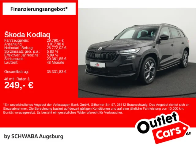 Škoda Kodiaq Sportline 2.0 TDI 4x4 AHK*KAM*ACC*NAV*19"