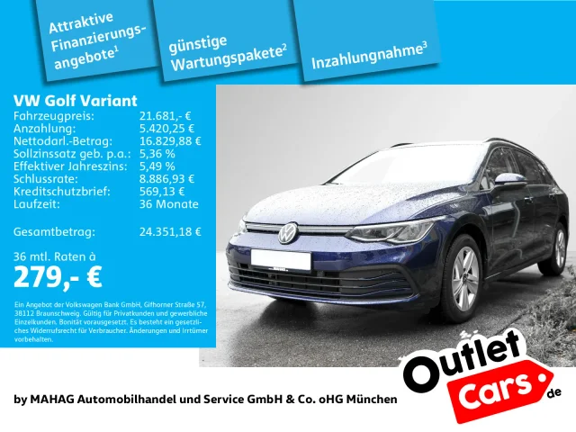 Volkswagen Golf VIII Variant Life 1.5 TSI LED ParkPilot App 6-Gang