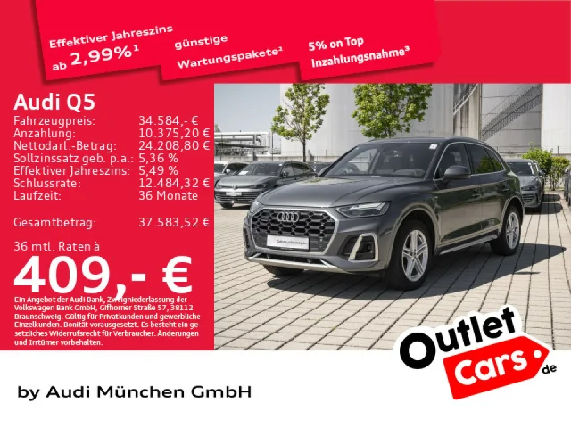 Audi Q5 40 TDI Qu. S Tronic 2x S Line AHK/Virtual+/Kamera