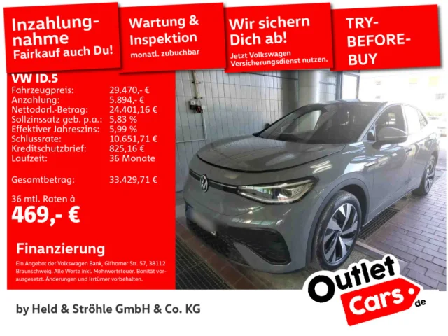 Volkswagen ID.5 Pro Perf. AHK 20” IQLED 360°K NAV ACC WÄPU