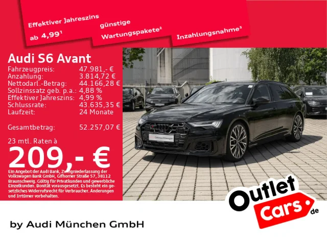Audi S6 Avant TDI AHK/Pano/StdHzg/HD-Matrix