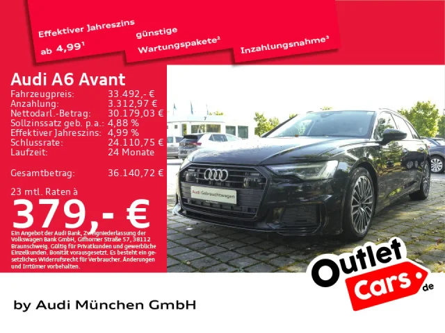 Audi A6 Avant 55 TFSI E Qu. S Line ACC/Navi+