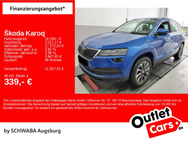 Škoda Karoq Drive 125 2.0 TDI 4x4 DSG*ACC*LED*FRONT*17
