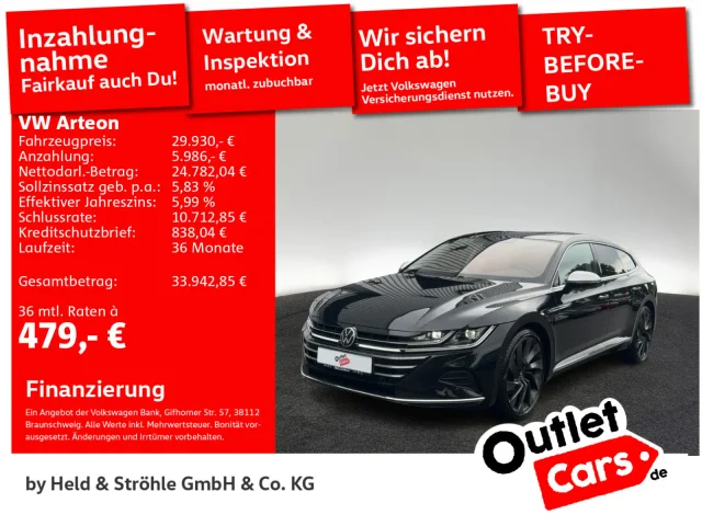 Volkswagen Arteon SB Elegance 2.0TDI 4M AHK LEDER PANO STHZ