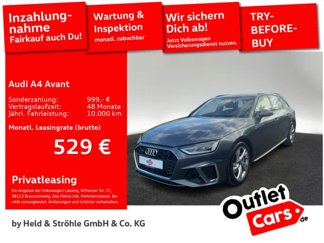 Audi A4 Avant 40 Quattro TDI S-Line AHK KAM LED NAVI+