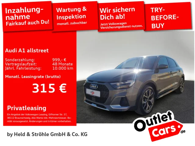Audi A1 Allstreet 30 TFSI APP LED SHZ SOUND VIRTUAL